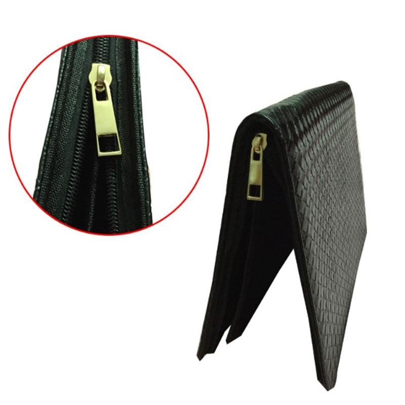 Large Capacity Fountain Pen Case PU Leather Black Color 48 Slots Pen Pouch  N4I1