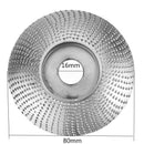 3.1 inch Wood Grinding Wheel 80X16MM Sanding Carving Shaping Disc for Angle