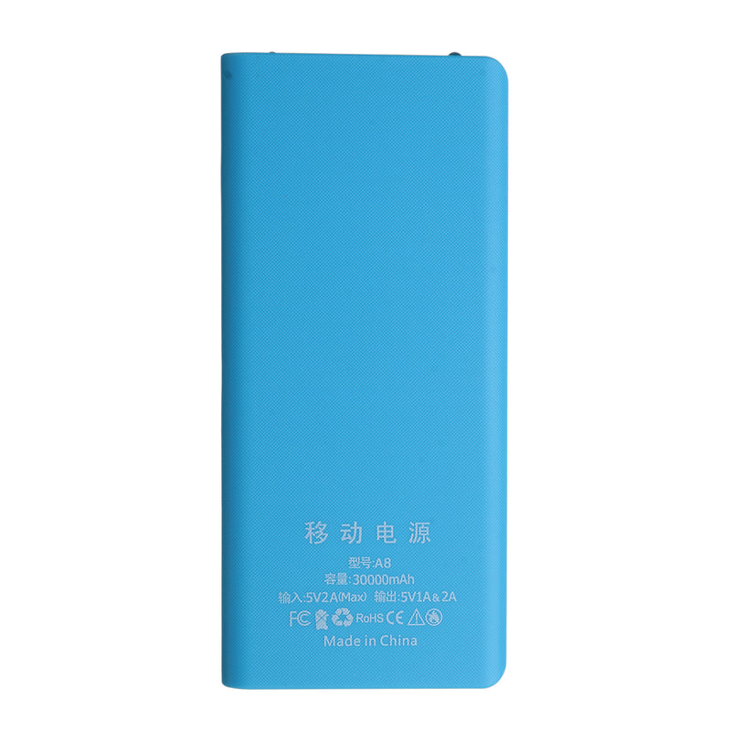 30000mAh DIY Portable Charger Charge Dual USB Battery Power Bank Case 8x18650