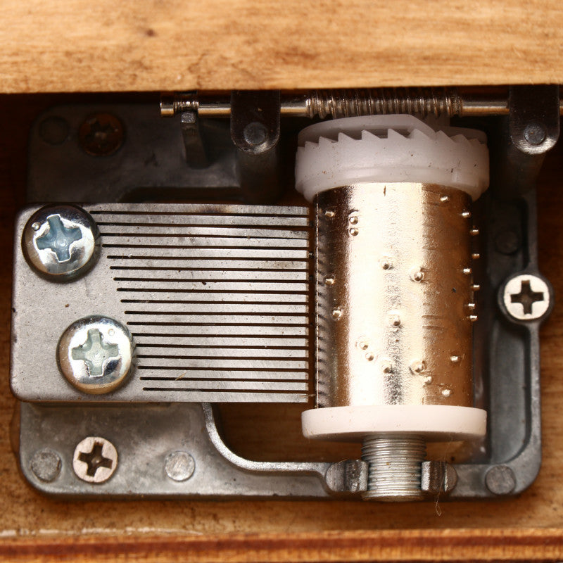 Hand Crank Collectible Music Box Engraved Wooden Box Theme Toys Birthday Craft Gifts