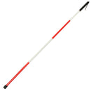 IPRee 46inch 4 Sections Folding Blind Guide Cane Aluminum Walking Climbing Sticks Wrist Strap Reflector