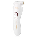 RIWA RF-770A 3 in 1 Waterproof Electric Hair Removal Full Body Epilator Cordless with Built-in LED Light S-Shaped Handle for Women