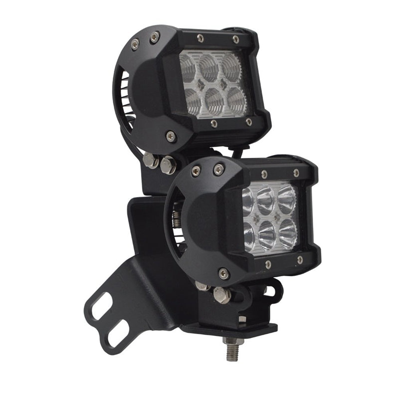 2Pcs Below Side Pillar Roll Bar LED Work Light Below Windshield Mounting Br P8R1