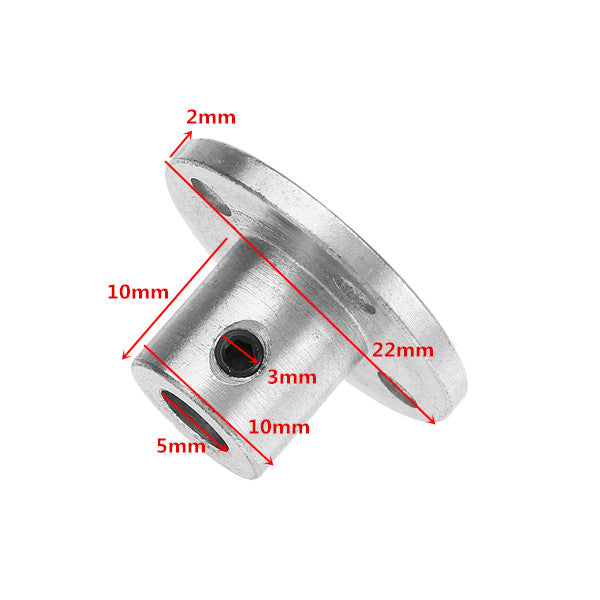 5mm Flange Coupling Optical Axis Support Fixed Seat Steel Rigid Flange Plate Shaft Connector