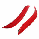 Pair Red Rear Bumper Reflector Light For BMW 5 Series E60 525i 528i 530i 535i 545i