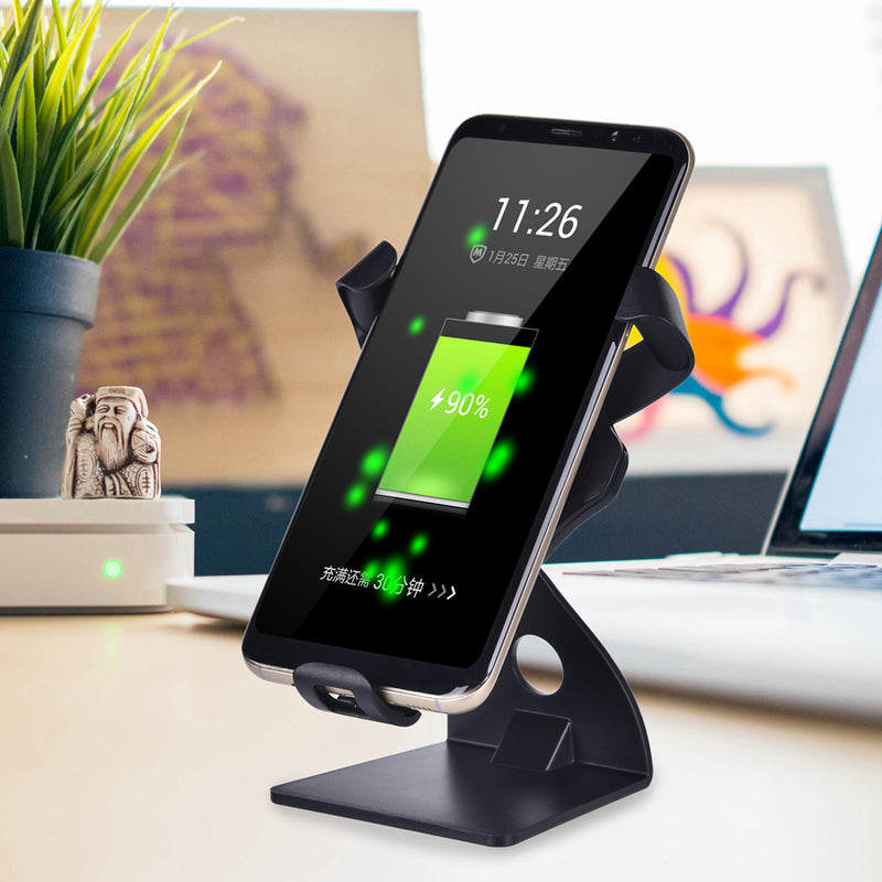 Bakeey Qi Wireless Car Suckers Cup Air Vent Mount Desktop Holder Fast Charger for iPhone X S8 Note 8