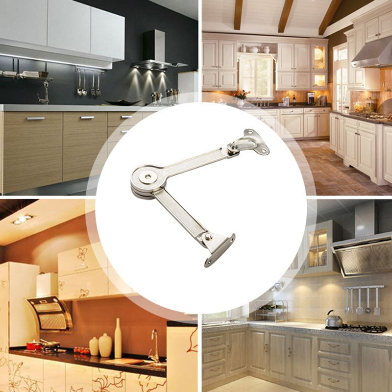 4Pcs Hydraulic Randomly Stop Hinges Kitchen Cabinet Door Support Rod Adjust C4D8