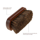 Wood Handle Natural Horse Hair Mustache Beard Brush Facial Beard Cleaning M R7N6
