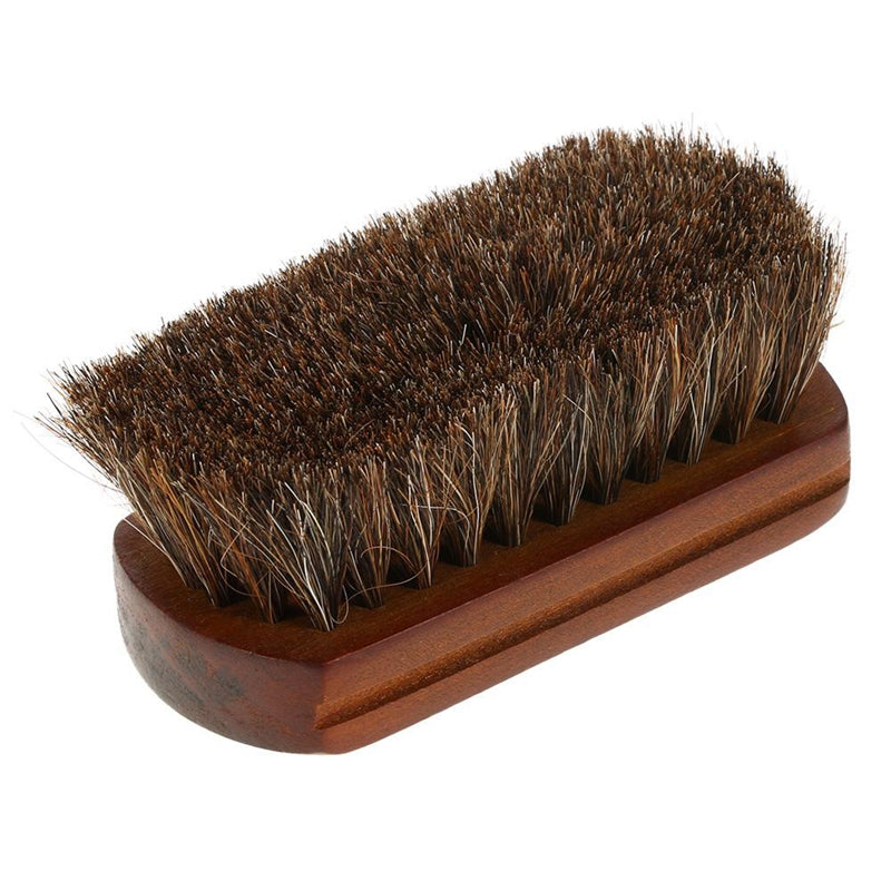 Wood Handle Natural Horse Hair Mustache Beard Brush Facial Beard Cleaning M R7N6