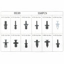 350 Clips Push Type Pry Tool Interior Trim Panel Bumper Fender Liner Blind  B6L5