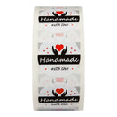 Round "Homemade with Love" Stickers Seal Labels 500 Labels Stickers Scrapbo