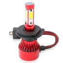 H4 Hb2 9003 2200W 330000Lm 4-Side Led Headlight Kit Hi/Lo Power Bulbs 6000K D6A6