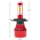 H4 Hb2 9003 2200W 330000Lm 4-Side Led Headlight Kit Hi/Lo Power Bulbs 6000K D6A6