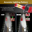 H4 Hb2 9003 2200W 330000Lm 4-Side Led Headlight Kit Hi/Lo Power Bulbs 6000K D6A6