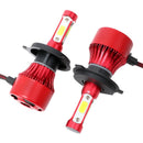 H4 Hb2 9003 2200W 330000Lm 4-Side Led Headlight Kit Hi/Lo Power Bulbs 6000K D6A6