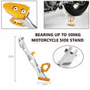 Alloy Adjustable Kickstand Foot Side Stand for Universal Motorcycle Z1X6