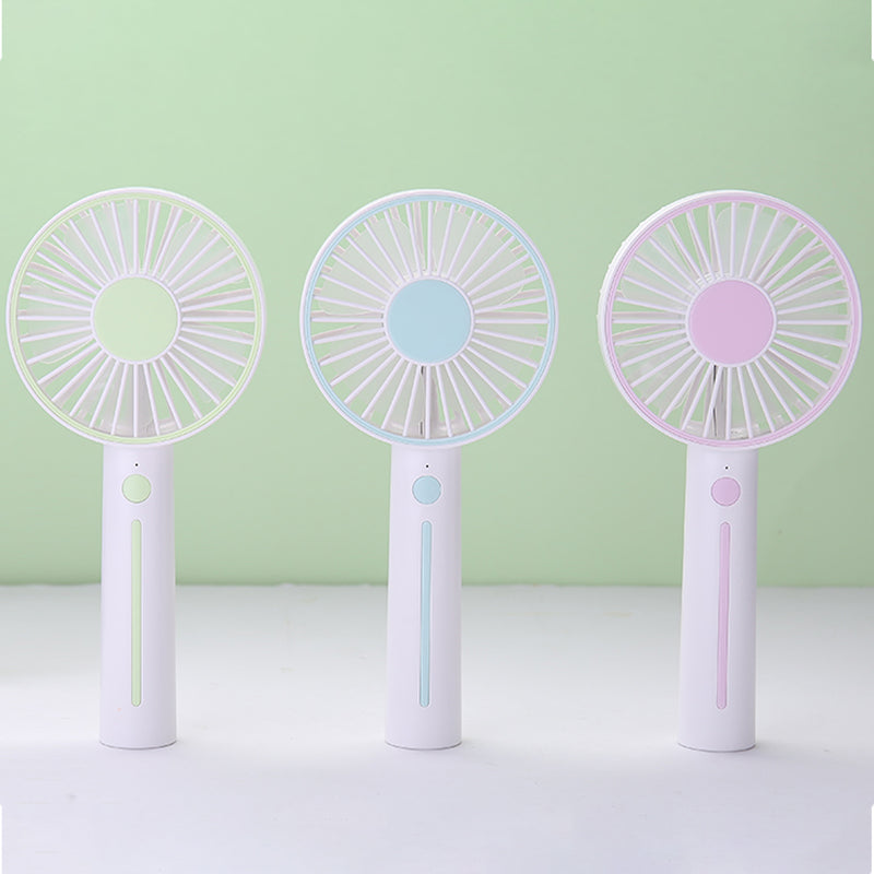 Mini Portable Handheld Fan USB Rechargebale Desktop Fan With Mobile Phone Pen Holder Makeup Mirror