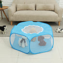 Portable Pet Folding Hexagon Tent Bed Puppy Indoor Outdoor Home Teepee Kennel
