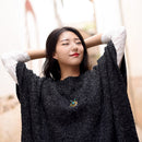 National Style Jewelry Glass Necklace Clavicle Chain Dual-Use Sweater Chain