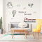 Miico FX82032 2PCS Cartoon Wall Stickers Small Train Painting Sticker Children's Room And Kindergarten Decoration Sticker