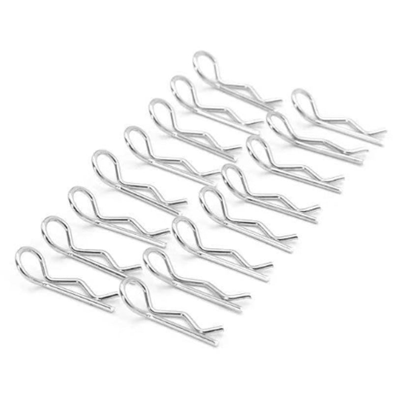 50Pcs Stainless Steel Body Clips Shell Cover Pin Bend for 1/10 RC Car Remot U2T8