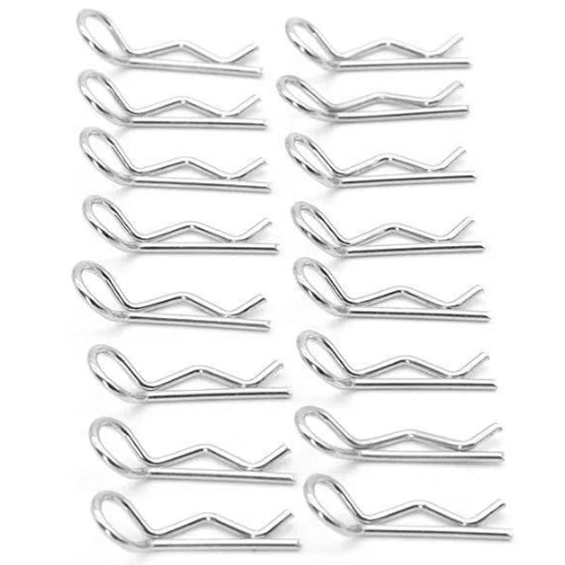 50Pcs Stainless Steel Body Clips Shell Cover Pin Bend for 1/10 RC Car Remot U2T8