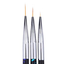 3Pcs Nail Art Liner Brush Tassel Hook Line Pen Micro-Brush Set Drawing Flow C1O7
