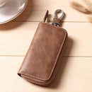 Women Men's Leather Car Key Bag Wallet Car Housekeeper Holder