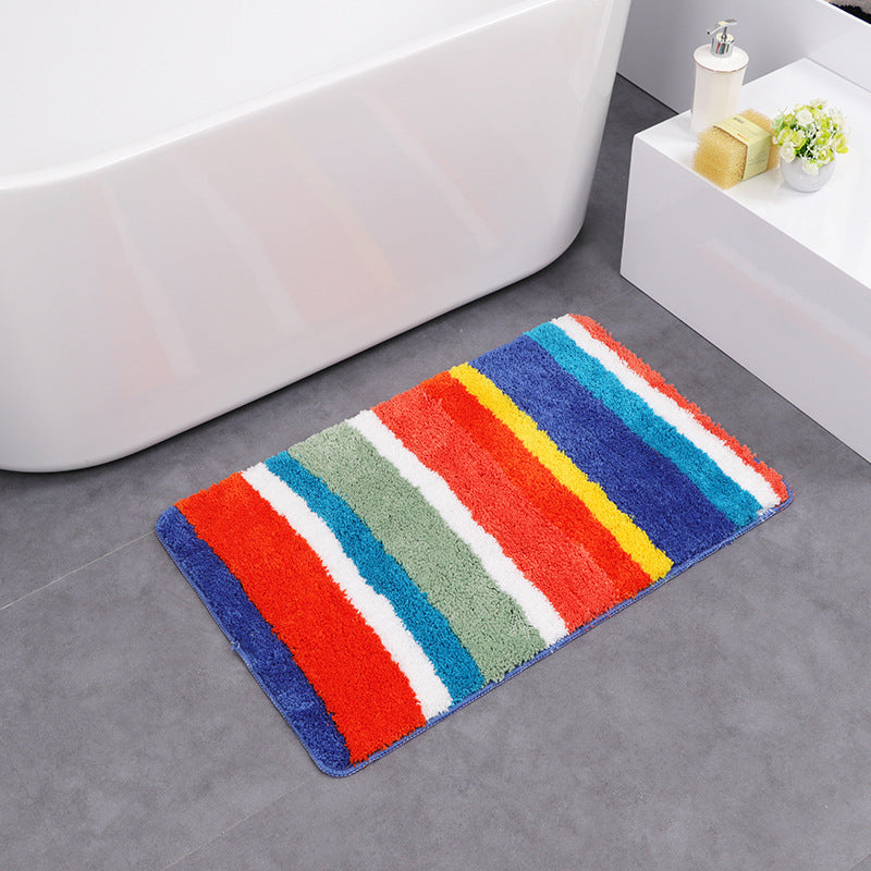 Honana CT-043 Microfiber Line Double Stripes For Door And Home Mats Non-slip Absorbent Carpet