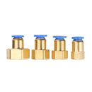 Machifit Pneumatic Connector PCF Female Thread Straight Quick Hose Joint Fittings 8-01/02/03/04