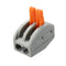 Excellway ET25 15Pcs 2/3/5 Pins Spring Terminals Block Electric Cable Wire Connectors