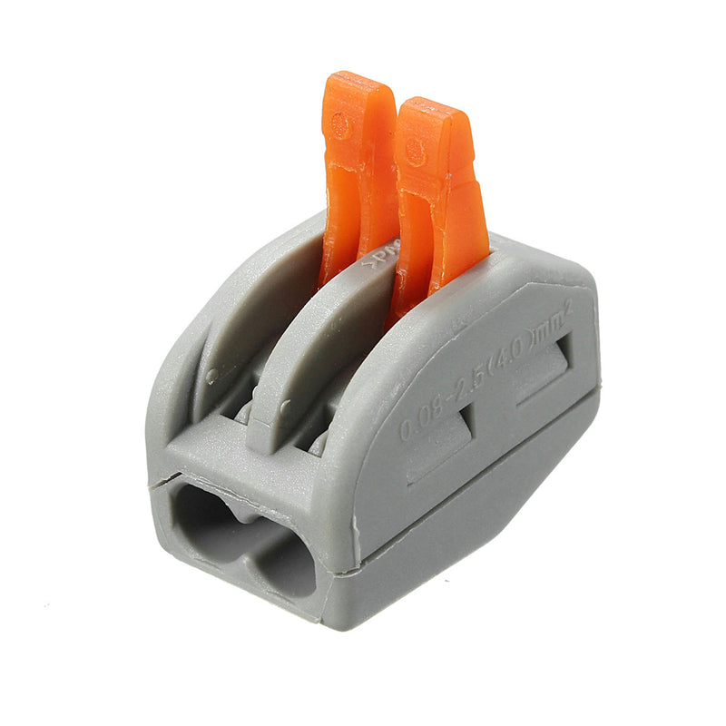 Excellway ET25 15Pcs 2/3/5 Pins Spring Terminals Block Electric Cable Wire Connectors