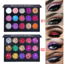 CmmaDu 15 Colors Glitter Eyeshadow Palette Long-Lasting Glitter Eye Shadow Diamond Eyeshadow Palette