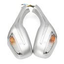 8mm Motorcycle Gy6 Rear View Mirror with Light 50cc 150cc 250cc Scooter Moped