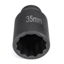 12 Point 80mm Deep Impact Nut Socket 1/2inch Drive Spindle Axle Nut Socket Hub Axle Nut