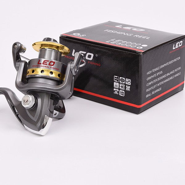 LEO LE Series 1000-7000 Metal Spinning Fishing Reel 8 Ball Bearings 5.5:1 Fishing Tackle
