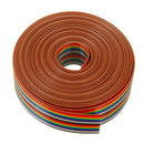 3pcs 5M 1.27mm Pitch Ribbon Cable 20P Flat Color Rainbow Ribbon Cable Wire Rainbow Cable