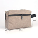 Brown 1 Pc Travel Men Wash Bag Waterproof Makeup Bag Toiletry Wash Kit Stor