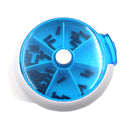 6 Slots Round Storage Tool Box Screw Nut Colorful Box Case