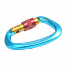 ASOL D Type Aluminum Magnesium Alloy Lock Climbing Mountaineering Gear Carabiner