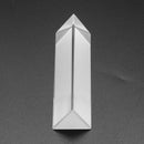 8cm Optical Glass Triple Triangular Prism Physics Teaching Light Spectrum
