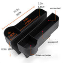 2 X Car Seat space Catcher Organiser Storage Box Pocket W/ Cup Holder Side