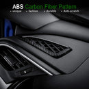 ABS Carbon Fiber Style Dashboard Air Vent Trims Wind Outlet Decoration Stic Q7P3