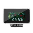 2 in 1 Car LCD Digital Gauge Voltage Pressure Water Temperature Meter Buzze