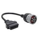 Truck Cable Adapter Cable for For J1708 6Pin To OBD2 16Pin Female Car Conne X7L2