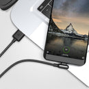 WSKEN 3A 90 Degree Elbow RGB LED Type-C Fast Charging Data Cable for Samsung S10+ Xiaomi 9T Redmi Note8 HUAWEI P30Pro