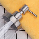 Countertop Soap Dispensers Lotion Clear Bottle with Rust Proof Stainless St