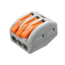 Excellway ET25 2/3/5 Pins Spring Terminal Block 5Pcs Electric Cable Wire Connector