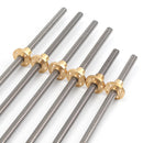 Machifit T6 Lead Screw 1mm Pitch with Brass Nut 100/150/200/250/300/400/500mm Lead Screw