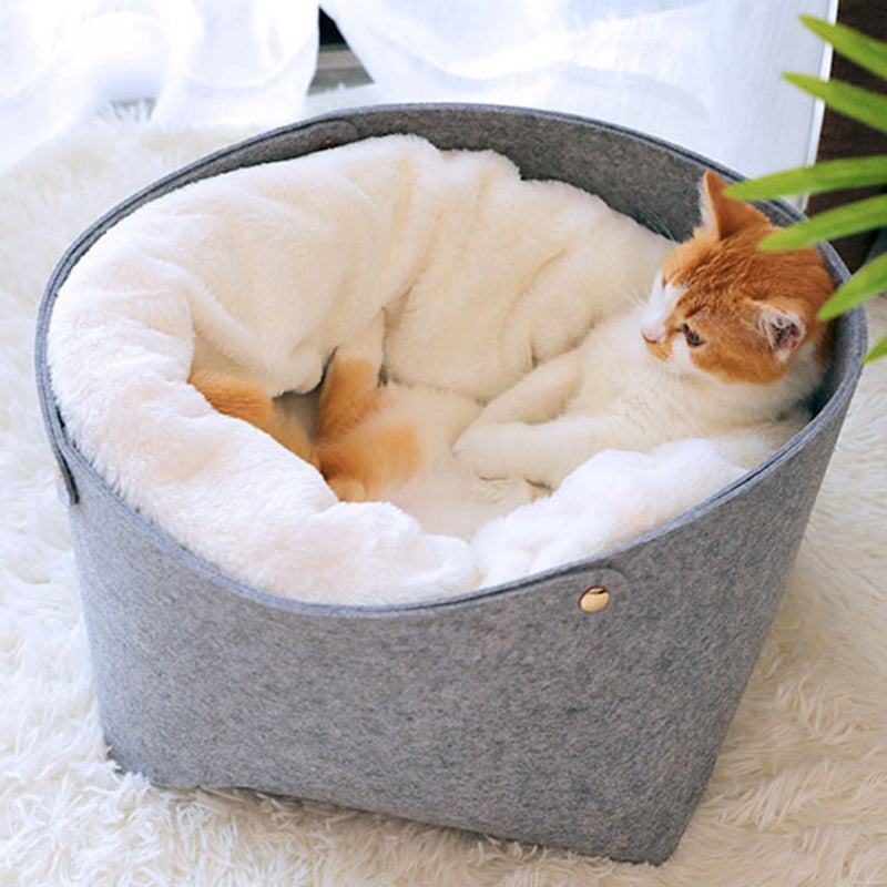 Cat Basket Pet Dog Bed for Cat Warm Bed Dogs Houses for Cats Pets Products  S3D5